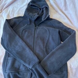lululemon athletica Black full zip Scuba Hoodie